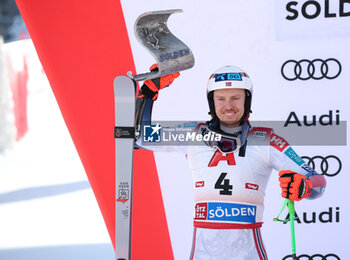 2024-10-27 - FIS Ski World Cup 2024-2025 - Men 's World Cup giant slalom Solden Saturday 27 October 2024 Second place: Henrik Kristoffersen (NOR) - GIANTS SLALOM MEN WORLD CUP - ALPINE SKIING - WINTER SPORTS