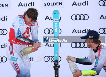 2024-10-27 - FIS Ski World Cup 2024-2025 - Men 's World Cup giant slalom Solden Saturday 27 October 2024 First place: Steen Olson Alexander (NOR) - GIANTS SLALOM MEN WORLD CUP - ALPINE SKIING - WINTER SPORTS