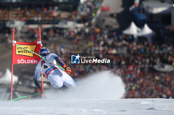 2024-10-27 - FIS Ski World Cup 2024-2025 - Men 's World Cup giant slalom Solden Saturday 27 October 2024 Second place: Henrik Kristoffersen (NOR) - GIANTS SLALOM MEN WORLD CUP - ALPINE SKIING - WINTER SPORTS