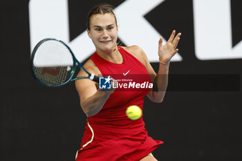 2024-01-21 - Aryna Sabalenka) in action during their round four singles match against Amanda Anisimova (USA - AUSTRALIAN OPEN - INTERNATIONALS - TENNIS