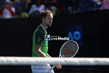 2024-01-22 - Daniil Medvedev in action during their round four singles match against Nuno Borges (POR) - AUSTRALIAN OPEN - INTERNATIONALS - TENNIS