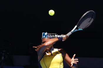 2024-01-23 - Coco Gauff (USA) in action during their Quarterfinals singles match against Marta Kostyuk (UKR) - AUSTRALIAN OPEN - INTERNATIONALS - TENNIS