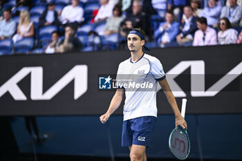 2024-01-18 - Lorenzo Sonego during the Australian Open AO 2024 Grand Slam tennis tournament on January 18, 2024 at Melbourne Park in Australia. Photo Victor Joly / DPPI - TENNIS - AUSTRALIAN OPEN 2024 - WEEK 1 - INTERNATIONALS - TENNIS