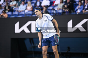 2024-01-18 - Lorenzo Sonego during the Australian Open AO 2024 Grand Slam tennis tournament on January 18, 2024 at Melbourne Park in Australia. Photo Victor Joly / DPPI - TENNIS - AUSTRALIAN OPEN 2024 - WEEK 1 - INTERNATIONALS - TENNIS