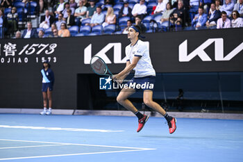 2024-01-18 - Lorenzo Sonego during the Australian Open AO 2024 Grand Slam tennis tournament on January 18, 2024 at Melbourne Park in Australia. Photo Victor Joly / DPPI - TENNIS - AUSTRALIAN OPEN 2024 - WEEK 1 - INTERNATIONALS - TENNIS