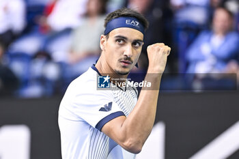 2024-01-18 - Lorenzo Sonego during the Australian Open AO 2024 Grand Slam tennis tournament on January 18, 2024 at Melbourne Park in Australia. Photo Victor Joly / DPPI - TENNIS - AUSTRALIAN OPEN 2024 - WEEK 1 - INTERNATIONALS - TENNIS