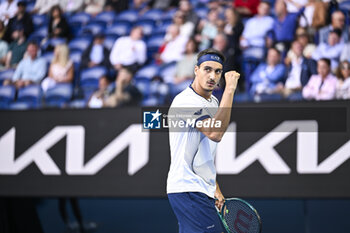 2024-01-18 - Lorenzo Sonego during the Australian Open AO 2024 Grand Slam tennis tournament on January 18, 2024 at Melbourne Park in Australia. Photo Victor Joly / DPPI - TENNIS - AUSTRALIAN OPEN 2024 - WEEK 1 - INTERNATIONALS - TENNIS