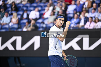 2024-01-18 - Lorenzo Sonego during the Australian Open AO 2024 Grand Slam tennis tournament on January 18, 2024 at Melbourne Park in Australia. Photo Victor Joly / DPPI - TENNIS - AUSTRALIAN OPEN 2024 - WEEK 1 - INTERNATIONALS - TENNIS