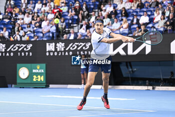 2024-01-18 - Lorenzo Sonego during the Australian Open AO 2024 Grand Slam tennis tournament on January 18, 2024 at Melbourne Park in Australia. Photo Victor Joly / DPPI - TENNIS - AUSTRALIAN OPEN 2024 - WEEK 1 - INTERNATIONALS - TENNIS