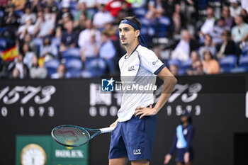 2024-01-18 - Lorenzo Sonego during the Australian Open AO 2024 Grand Slam tennis tournament on January 18, 2024 at Melbourne Park in Australia. Photo Victor Joly / DPPI - TENNIS - AUSTRALIAN OPEN 2024 - WEEK 1 - INTERNATIONALS - TENNIS