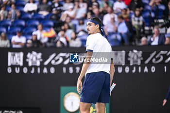 2024-01-18 - Lorenzo Sonego during the Australian Open AO 2024 Grand Slam tennis tournament on January 18, 2024 at Melbourne Park in Australia. Photo Victor Joly / DPPI - TENNIS - AUSTRALIAN OPEN 2024 - WEEK 1 - INTERNATIONALS - TENNIS