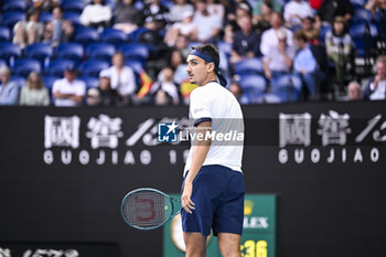 2024-01-18 - Lorenzo Sonego during the Australian Open AO 2024 Grand Slam tennis tournament on January 18, 2024 at Melbourne Park in Australia. Photo Victor Joly / DPPI - TENNIS - AUSTRALIAN OPEN 2024 - WEEK 1 - INTERNATIONALS - TENNIS