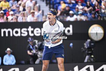 2024-01-18 - Lorenzo Sonego during the Australian Open AO 2024 Grand Slam tennis tournament on January 18, 2024 at Melbourne Park in Australia. Photo Victor Joly / DPPI - TENNIS - AUSTRALIAN OPEN 2024 - WEEK 1 - INTERNATIONALS - TENNIS