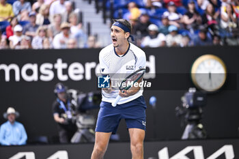 2024-01-18 - Lorenzo Sonego during the Australian Open AO 2024 Grand Slam tennis tournament on January 18, 2024 at Melbourne Park in Australia. Photo Victor Joly / DPPI - TENNIS - AUSTRALIAN OPEN 2024 - WEEK 1 - INTERNATIONALS - TENNIS