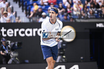 2024-01-18 - Lorenzo Sonego during the Australian Open AO 2024 Grand Slam tennis tournament on January 18, 2024 at Melbourne Park in Australia. Photo Victor Joly / DPPI - TENNIS - AUSTRALIAN OPEN 2024 - WEEK 1 - INTERNATIONALS - TENNIS