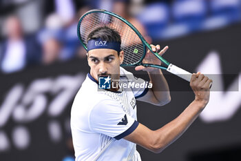 2024-01-18 - Lorenzo Sonego during the Australian Open AO 2024 Grand Slam tennis tournament on January 18, 2024 at Melbourne Park in Australia. Photo Victor Joly / DPPI - TENNIS - AUSTRALIAN OPEN 2024 - WEEK 1 - INTERNATIONALS - TENNIS