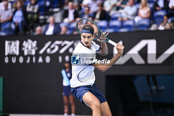 2024-01-18 - Lorenzo Sonego during the Australian Open AO 2024 Grand Slam tennis tournament on January 18, 2024 at Melbourne Park in Australia. Photo Victor Joly / DPPI - TENNIS - AUSTRALIAN OPEN 2024 - WEEK 1 - INTERNATIONALS - TENNIS