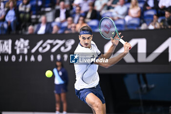 2024-01-18 - Lorenzo Sonego during the Australian Open AO 2024 Grand Slam tennis tournament on January 18, 2024 at Melbourne Park in Australia. Photo Victor Joly / DPPI - TENNIS - AUSTRALIAN OPEN 2024 - WEEK 1 - INTERNATIONALS - TENNIS