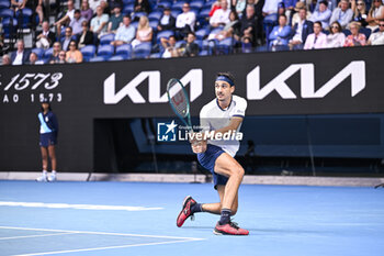 2024-01-18 - Lorenzo Sonego during the Australian Open AO 2024 Grand Slam tennis tournament on January 18, 2024 at Melbourne Park in Australia. Photo Victor Joly / DPPI - TENNIS - AUSTRALIAN OPEN 2024 - WEEK 1 - INTERNATIONALS - TENNIS