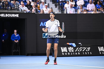 2024-01-18 - Lorenzo Sonego during the Australian Open AO 2024 Grand Slam tennis tournament on January 18, 2024 at Melbourne Park in Australia. Photo Victor Joly / DPPI - TENNIS - AUSTRALIAN OPEN 2024 - WEEK 1 - INTERNATIONALS - TENNIS