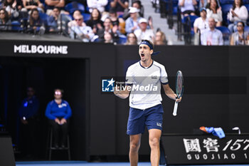 2024-01-18 - Lorenzo Sonego during the Australian Open AO 2024 Grand Slam tennis tournament on January 18, 2024 at Melbourne Park in Australia. Photo Victor Joly / DPPI - TENNIS - AUSTRALIAN OPEN 2024 - WEEK 1 - INTERNATIONALS - TENNIS