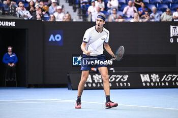 2024-01-18 - Lorenzo Sonego during the Australian Open AO 2024 Grand Slam tennis tournament on January 18, 2024 at Melbourne Park in Australia. Photo Victor Joly / DPPI - TENNIS - AUSTRALIAN OPEN 2024 - WEEK 1 - INTERNATIONALS - TENNIS