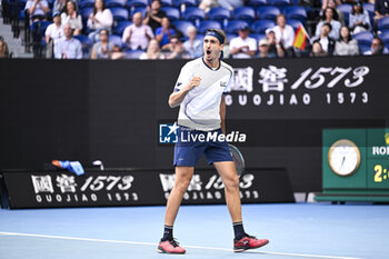 2024-01-18 - Lorenzo Sonego during the Australian Open AO 2024 Grand Slam tennis tournament on January 18, 2024 at Melbourne Park in Australia. Photo Victor Joly / DPPI - TENNIS - AUSTRALIAN OPEN 2024 - WEEK 1 - INTERNATIONALS - TENNIS