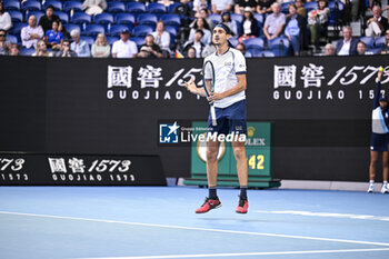 2024-01-18 - Lorenzo Sonego during the Australian Open AO 2024 Grand Slam tennis tournament on January 18, 2024 at Melbourne Park in Australia. Photo Victor Joly / DPPI - TENNIS - AUSTRALIAN OPEN 2024 - WEEK 1 - INTERNATIONALS - TENNIS