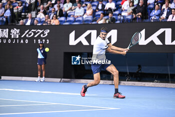 2024-01-18 - Lorenzo Sonego during the Australian Open AO 2024 Grand Slam tennis tournament on January 18, 2024 at Melbourne Park in Australia. Photo Victor Joly / DPPI - TENNIS - AUSTRALIAN OPEN 2024 - WEEK 1 - INTERNATIONALS - TENNIS