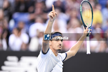 2024-01-18 - Lorenzo Sonego during the Australian Open AO 2024 Grand Slam tennis tournament on January 18, 2024 at Melbourne Park in Australia. Photo Victor Joly / DPPI - TENNIS - AUSTRALIAN OPEN 2024 - WEEK 1 - INTERNATIONALS - TENNIS