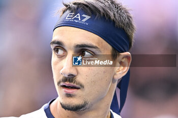 2024-01-18 - Lorenzo Sonego during the Australian Open AO 2024 Grand Slam tennis tournament on January 18, 2024 at Melbourne Park in Australia. Photo Victor Joly / DPPI - TENNIS - AUSTRALIAN OPEN 2024 - WEEK 1 - INTERNATIONALS - TENNIS