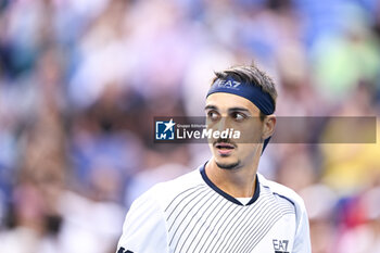 2024-01-18 - Lorenzo Sonego during the Australian Open AO 2024 Grand Slam tennis tournament on January 18, 2024 at Melbourne Park in Australia. Photo Victor Joly / DPPI - TENNIS - AUSTRALIAN OPEN 2024 - WEEK 1 - INTERNATIONALS - TENNIS