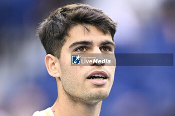 2024-01-18 - Carlos Alcaraz of Spain during the Australian Open AO 2024 Grand Slam tennis tournament on January 18, 2024 at Melbourne Park in Australia. Photo Victor Joly / DPPI - TENNIS - AUSTRALIAN OPEN 2024 - WEEK 1 - INTERNATIONALS - TENNIS