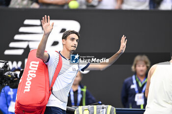 2024-01-18 - Lorenzo Sonego during the Australian Open AO 2024 Grand Slam tennis tournament on January 18, 2024 at Melbourne Park in Australia. Photo Victor Joly / DPPI - TENNIS - AUSTRALIAN OPEN 2024 - WEEK 1 - INTERNATIONALS - TENNIS