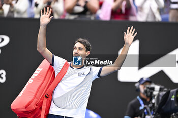 2024-01-18 - Lorenzo Sonego during the Australian Open AO 2024 Grand Slam tennis tournament on January 18, 2024 at Melbourne Park in Australia. Photo Victor Joly / DPPI - TENNIS - AUSTRALIAN OPEN 2024 - WEEK 1 - INTERNATIONALS - TENNIS