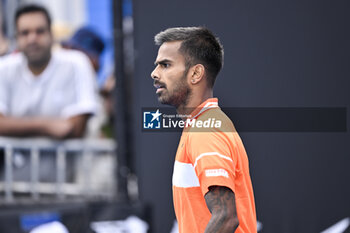 2024-01-18 - Sumit Nagal of India during the Australian Open AO 2024 Grand Slam tennis tournament on January 18, 2024 at Melbourne Park in Australia. Photo Victor Joly / DPPI - TENNIS - AUSTRALIAN OPEN 2024 - WEEK 1 - INTERNATIONALS - TENNIS