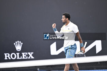 2024-01-18 - Arthur Fils of France during the Australian Open AO 2024 Grand Slam tennis tournament on January 18, 2024 at Melbourne Park in Australia. Photo Victor Joly / DPPI - TENNIS - AUSTRALIAN OPEN 2024 - WEEK 1 - INTERNATIONALS - TENNIS