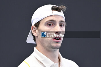 2024-01-18 - Ugo Humbert of France during the Australian Open AO 2024 Grand Slam tennis tournament on January 18, 2024 at Melbourne Park in Australia. Photo Victor Joly / DPPI - TENNIS - AUSTRALIAN OPEN 2024 - WEEK 1 - INTERNATIONALS - TENNIS