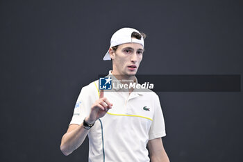 2024-01-18 - Ugo Humbert of France during the Australian Open AO 2024 Grand Slam tennis tournament on January 18, 2024 at Melbourne Park in Australia. Photo Victor Joly / DPPI - TENNIS - AUSTRALIAN OPEN 2024 - WEEK 1 - INTERNATIONALS - TENNIS