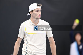 2024-01-18 - Ugo Humbert of France during the Australian Open AO 2024 Grand Slam tennis tournament on January 18, 2024 at Melbourne Park in Australia. Photo Victor Joly / DPPI - TENNIS - AUSTRALIAN OPEN 2024 - WEEK 1 - INTERNATIONALS - TENNIS