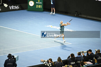 2024-01-18 - Grigor Dimitrov during the Australian Open AO 2024 Grand Slam tennis tournament on January 18, 2024 at Melbourne Park in Australia. Photo Victor Joly / DPPI - TENNIS - AUSTRALIAN OPEN 2024 - WEEK 1 - INTERNATIONALS - TENNIS