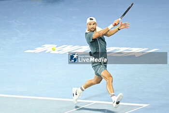 2024-01-18 - Grigor Dimitrov during the Australian Open AO 2024 Grand Slam tennis tournament on January 18, 2024 at Melbourne Park in Australia. Photo Victor Joly / DPPI - TENNIS - AUSTRALIAN OPEN 2024 - WEEK 1 - INTERNATIONALS - TENNIS