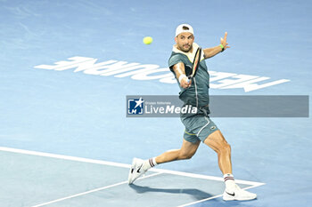 2024-01-18 - Grigor Dimitrov during the Australian Open AO 2024 Grand Slam tennis tournament on January 18, 2024 at Melbourne Park in Australia. Photo Victor Joly / DPPI - TENNIS - AUSTRALIAN OPEN 2024 - WEEK 1 - INTERNATIONALS - TENNIS