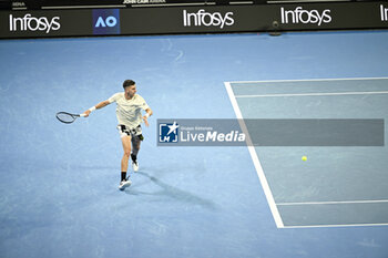 2024-01-18 - Thanasi Kokkinakis during the Australian Open AO 2024 Grand Slam tennis tournament on January 18, 2024 at Melbourne Park in Australia. Photo Victor Joly / DPPI - TENNIS - AUSTRALIAN OPEN 2024 - WEEK 1 - INTERNATIONALS - TENNIS