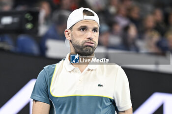 2024-01-18 - Grigor Dimitrov during the Australian Open AO 2024 Grand Slam tennis tournament on January 18, 2024 at Melbourne Park in Australia. Photo Victor Joly / DPPI - TENNIS - AUSTRALIAN OPEN 2024 - WEEK 1 - INTERNATIONALS - TENNIS