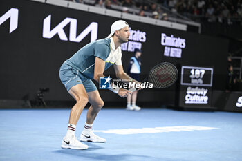 2024-01-18 - Grigor Dimitrov during the Australian Open AO 2024 Grand Slam tennis tournament on January 18, 2024 at Melbourne Park in Australia. Photo Victor Joly / DPPI - TENNIS - AUSTRALIAN OPEN 2024 - WEEK 1 - INTERNATIONALS - TENNIS