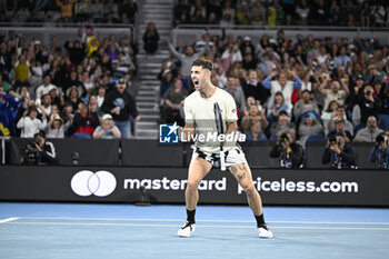 2024-01-18 - Thanasi Kokkinakis during the Australian Open AO 2024 Grand Slam tennis tournament on January 18, 2024 at Melbourne Park in Australia. Photo Victor Joly / DPPI - TENNIS - AUSTRALIAN OPEN 2024 - WEEK 1 - INTERNATIONALS - TENNIS