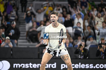 2024-01-18 - Thanasi Kokkinakis during the Australian Open AO 2024 Grand Slam tennis tournament on January 18, 2024 at Melbourne Park in Australia. Photo Victor Joly / DPPI - TENNIS - AUSTRALIAN OPEN 2024 - WEEK 1 - INTERNATIONALS - TENNIS