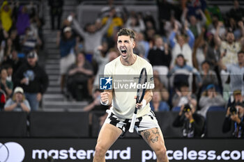 2024-01-18 - Thanasi Kokkinakis during the Australian Open AO 2024 Grand Slam tennis tournament on January 18, 2024 at Melbourne Park in Australia. Photo Victor Joly / DPPI - TENNIS - AUSTRALIAN OPEN 2024 - WEEK 1 - INTERNATIONALS - TENNIS