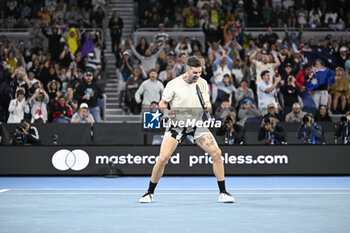 2024-01-18 - Thanasi Kokkinakis during the Australian Open AO 2024 Grand Slam tennis tournament on January 18, 2024 at Melbourne Park in Australia. Photo Victor Joly / DPPI - TENNIS - AUSTRALIAN OPEN 2024 - WEEK 1 - INTERNATIONALS - TENNIS